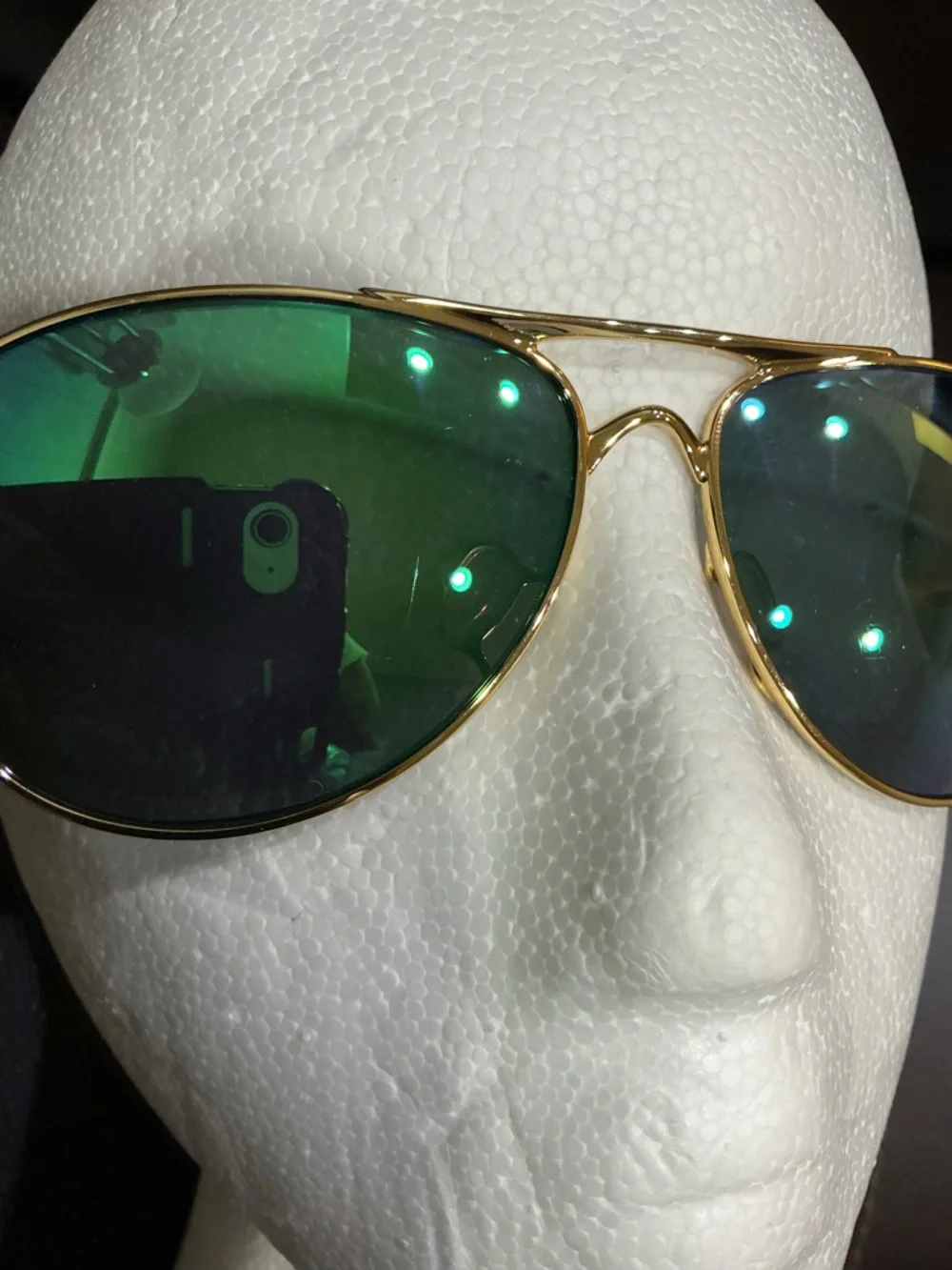 Oakley FALLBROOK OO4079 Gold Aviator Sunglasses with Green Mirrored Lenses